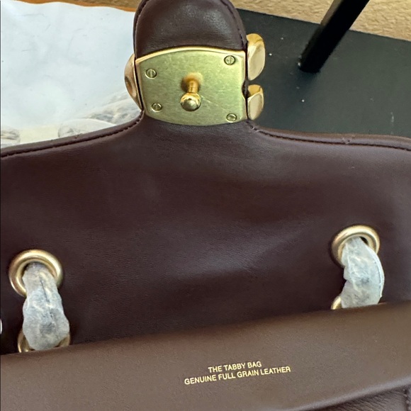 Coach Quilted Nappa Leather Chain Crossbody maple with Gold Hardware 20 - Picture 13 of 16